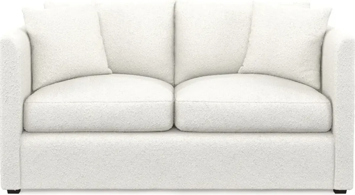 Benji Foam Comfort Loveseat - Bloke Snow