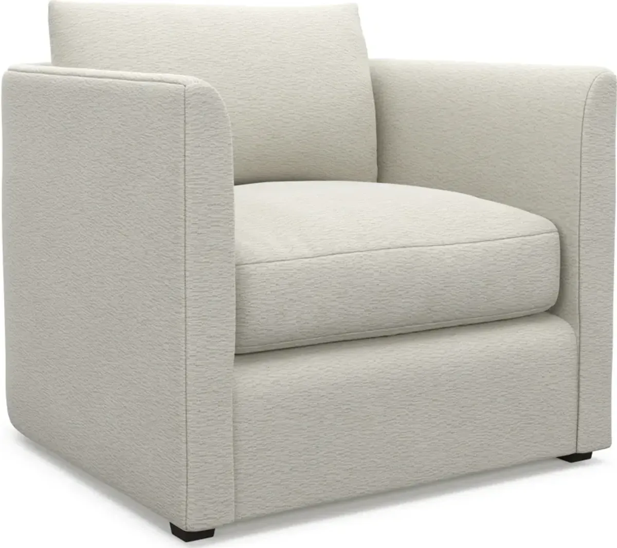 Benji Foam Comfort Accent Chair - Living Large White