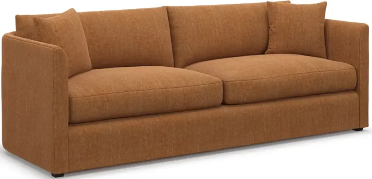 Benji Foam Comfort Sofa and Loveseat Set - Contessa Ginger