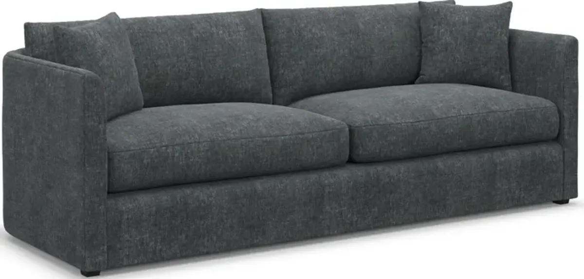 Benji Foam Comfort Sofa and Loveseat Set - Contessa Shadow