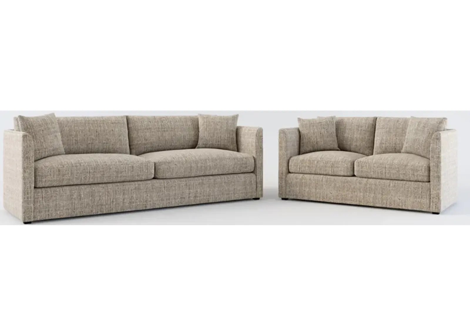 Benji Foam Comfort Sofa and Loveseat Set - Mason Flint