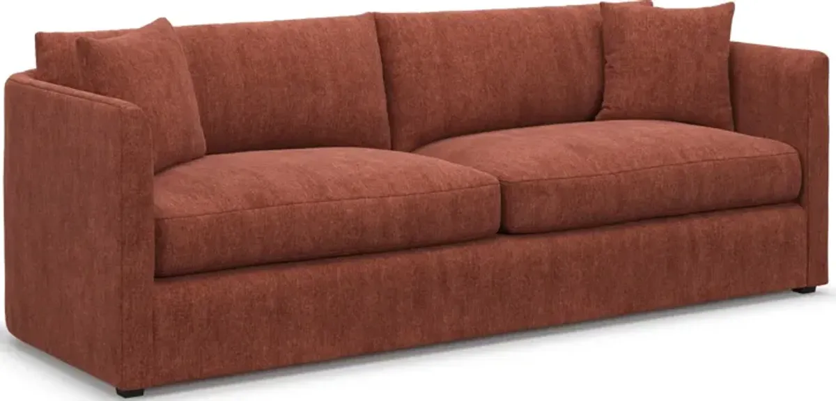 Benji Foam Comfort Sofa and Chair Set - Contessa Paprika