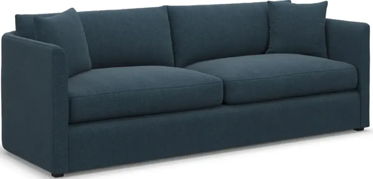 Benji Foam Comfort Sofa - Broderick Indigo