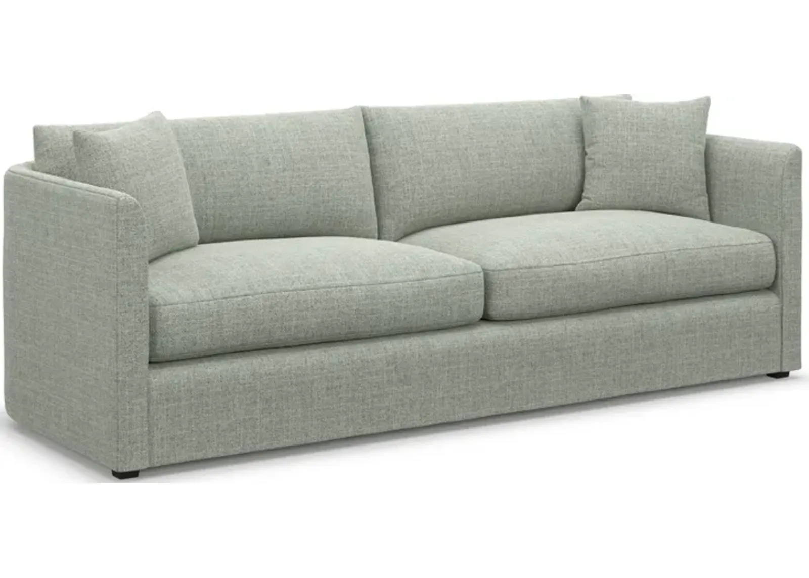 Benji Foam Comfort Sofa - Broderick Sea Glass