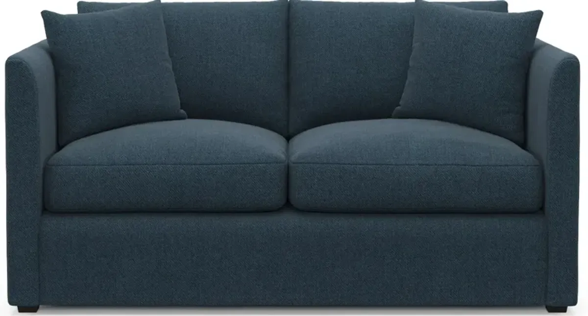 Benji Foam Comfort Loveseat - Broderick Indigo