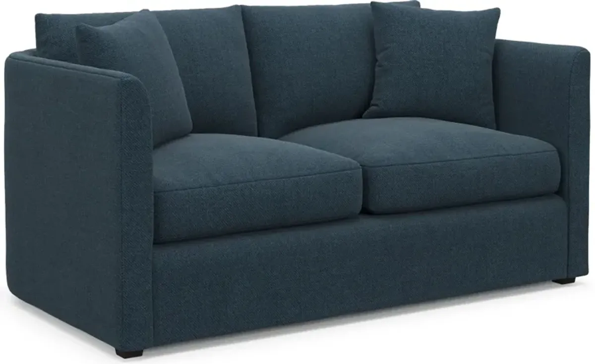 Benji Foam Comfort Loveseat - Broderick Indigo