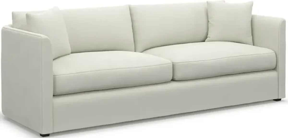 Benji Foam Comfort Sofa and Loveseat Set - Liv Arctic