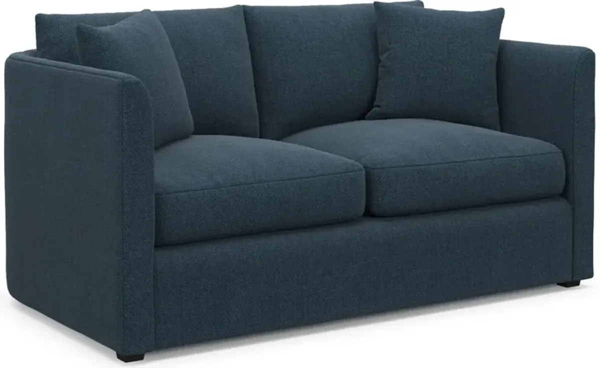 Benji Foam Comfort Sofa, Loveseat and Chair Set - Broderick Indigo