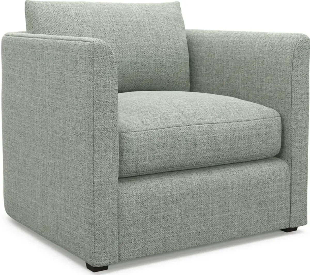 Benji Foam Comfort Sofa, Loveseat and Chair Set - Broderick Sea Glass