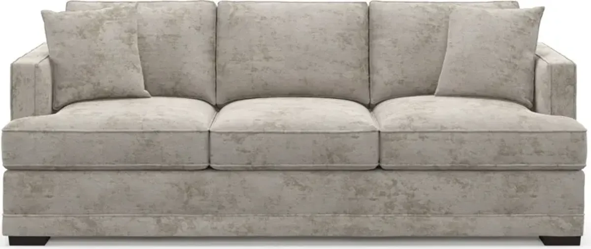 Pembroke Foam Comfort Sofa - Hearth Cement