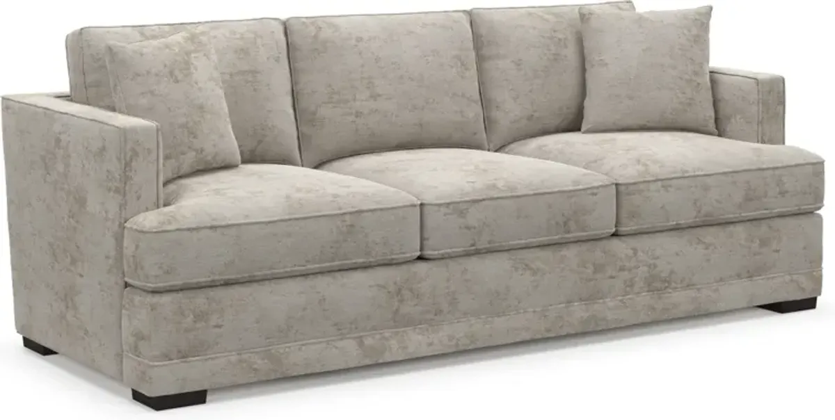 Pembroke Foam Comfort Sofa - Hearth Cement