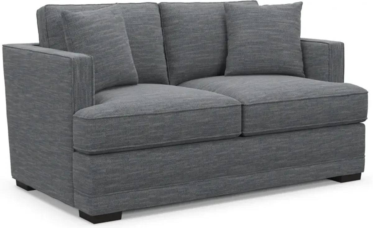 Pembroke Foam Comfort Loveseat - Dudley Indigo