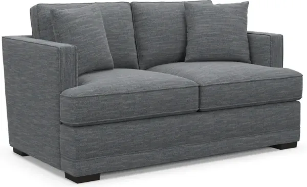 Pembroke Foam Comfort Loveseat - Dudley Indigo