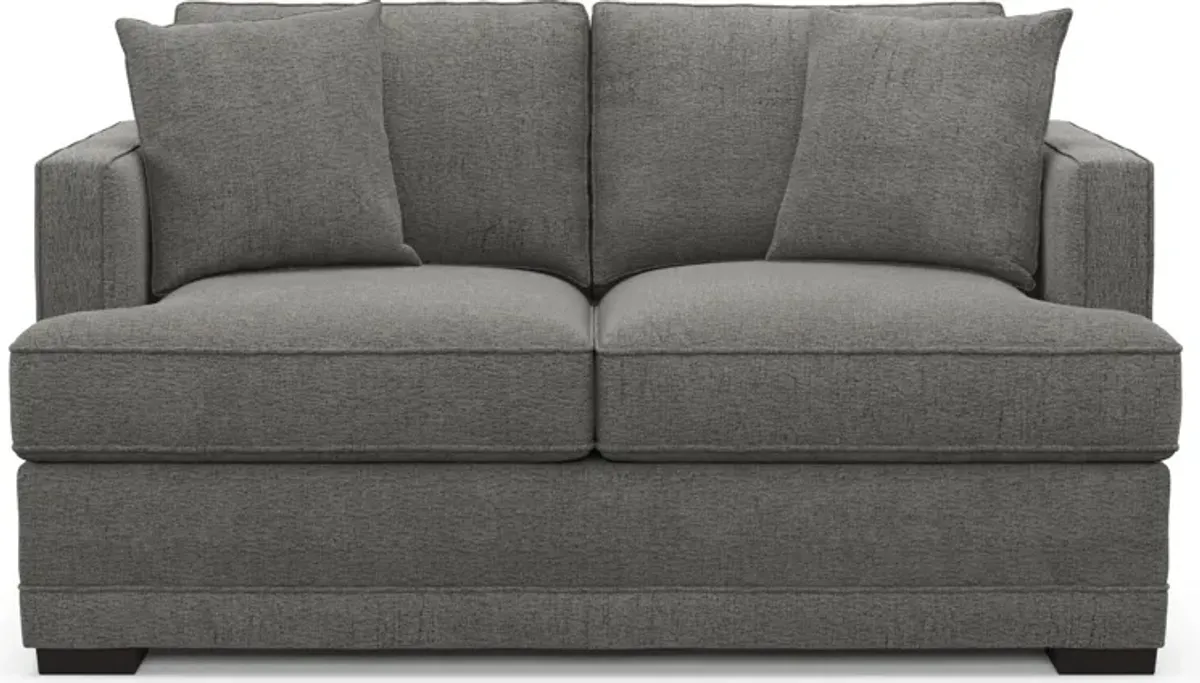 Pembroke Foam Comfort Loveseat - Living Large Charcoal