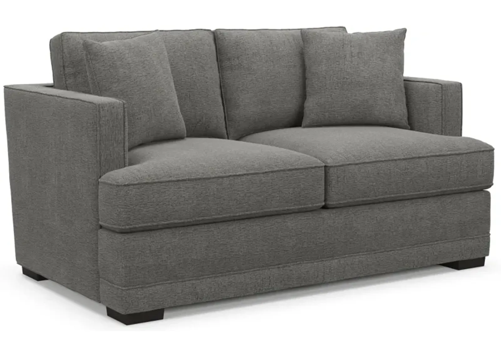 Pembroke Foam Comfort Loveseat - Living Large Charcoal