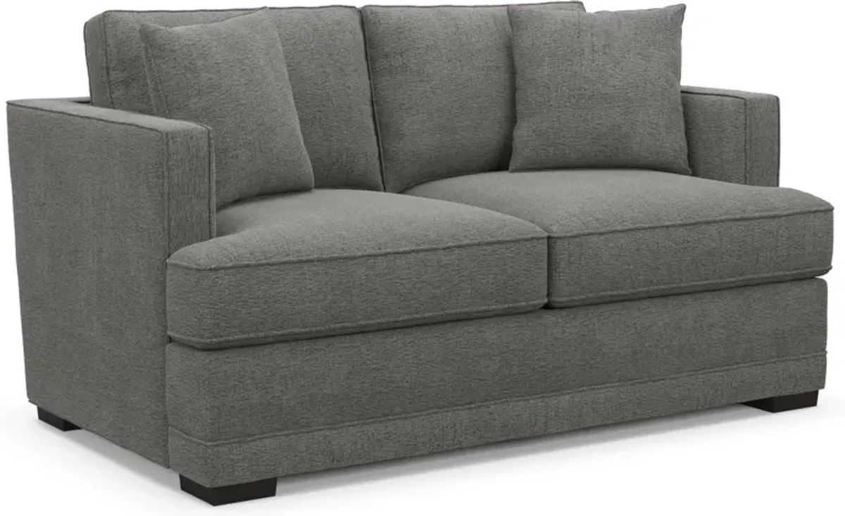 Pembroke Foam Comfort Loveseat - Living Large Charcoal