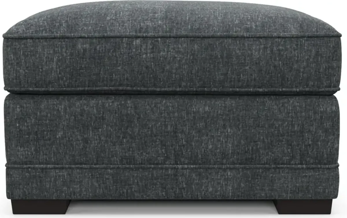 Pembroke Foam Comfort Ottoman - Contessa Shadow