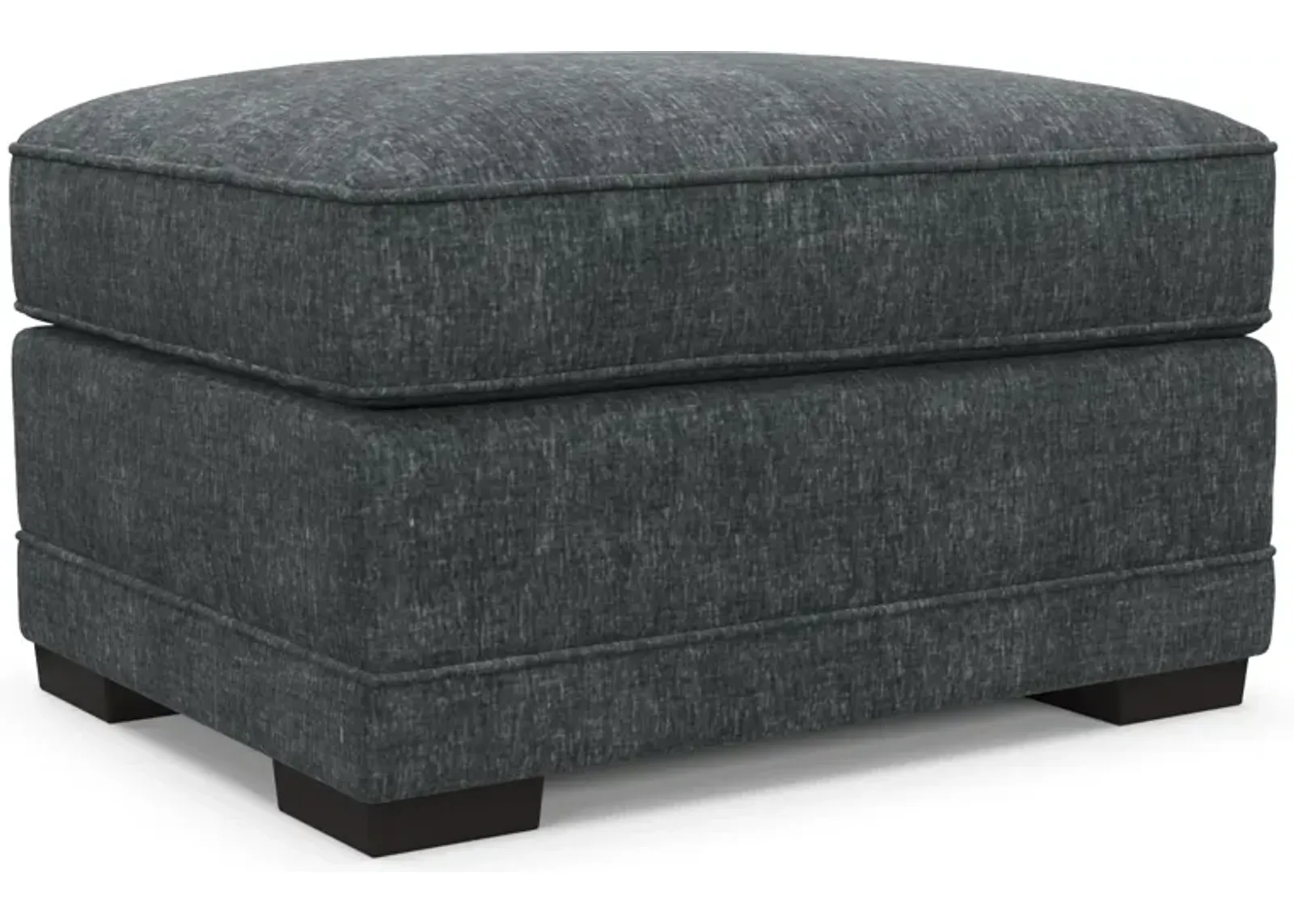 Pembroke Foam Comfort Ottoman - Contessa Shadow