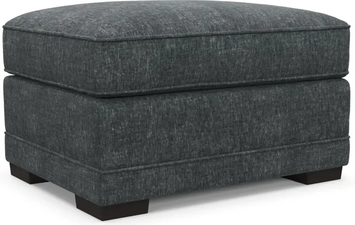 Pembroke Foam Comfort Ottoman - Contessa Shadow