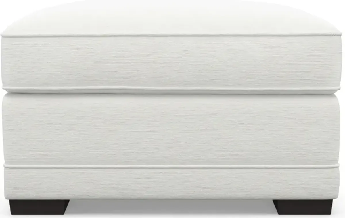 Pembroke Foam Comfort Ottoman - Contessa Vanilla