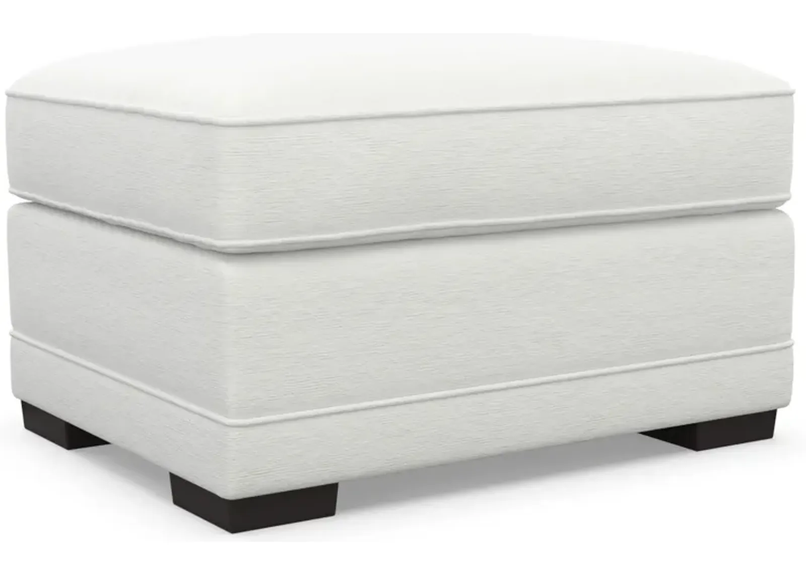 Pembroke Foam Comfort Ottoman - Contessa Vanilla