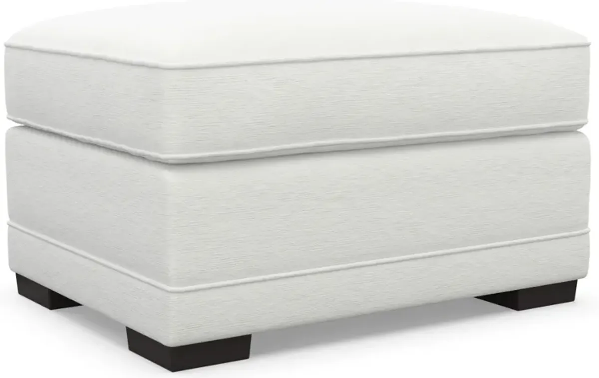 Pembroke Foam Comfort Ottoman - Contessa Vanilla