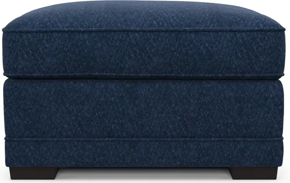 Pembroke Foam Comfort Ottoman - Oslo Navy