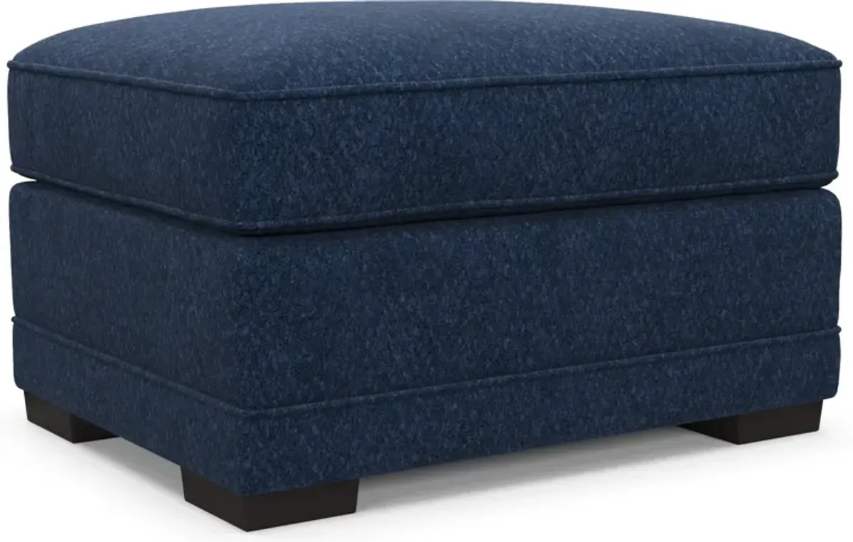 Pembroke Foam Comfort Ottoman - Oslo Navy