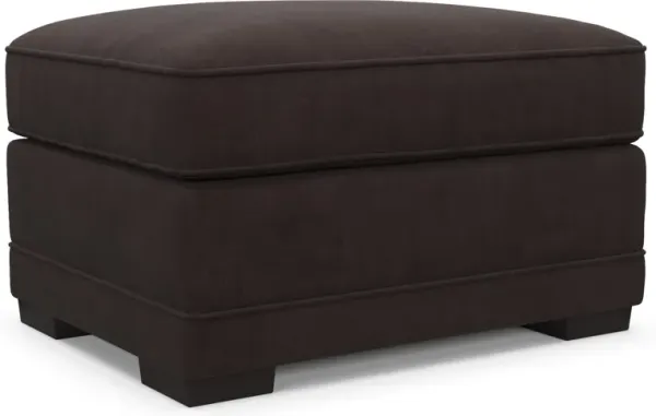 Pembroke Foam Comfort Ottoman - Merrimac Dark Brown