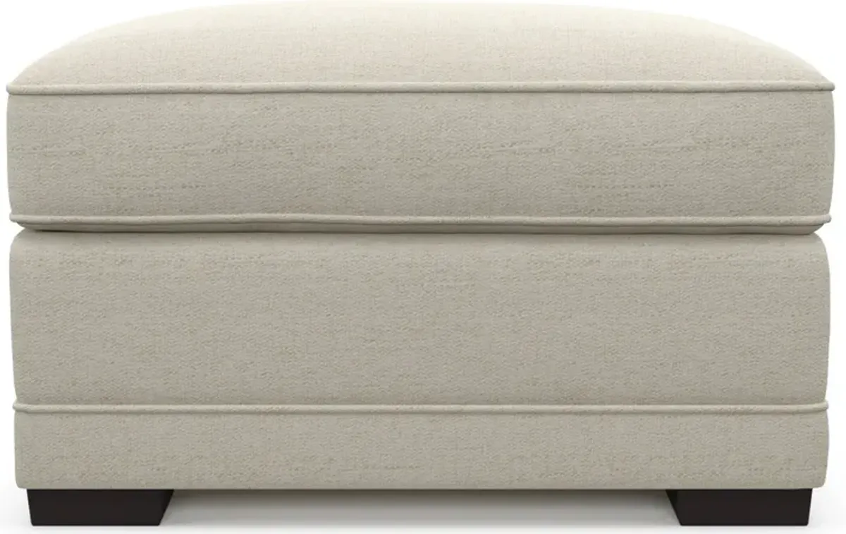 Pembroke Foam Comfort Ottoman - Curious Pearl