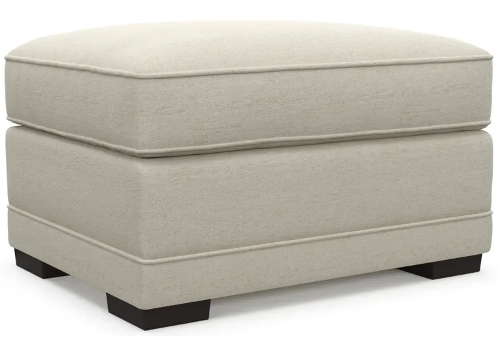 Pembroke Foam Comfort Ottoman - Curious Pearl