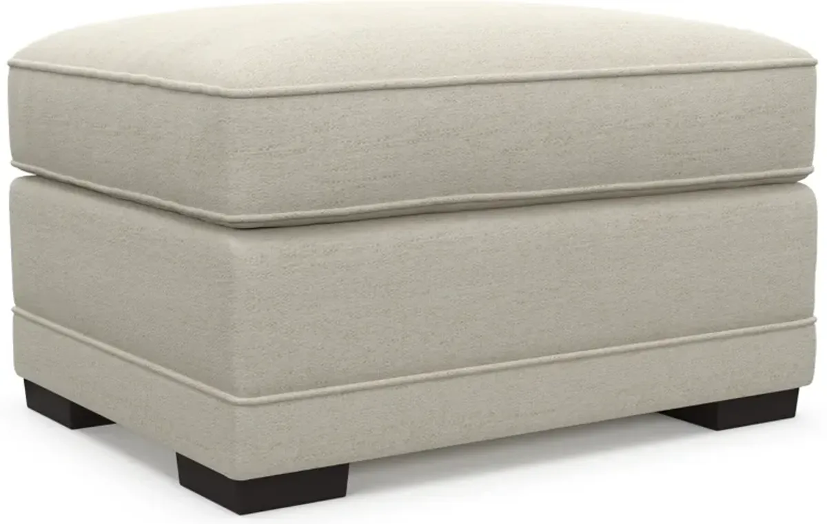 Pembroke Foam Comfort Ottoman - Curious Pearl