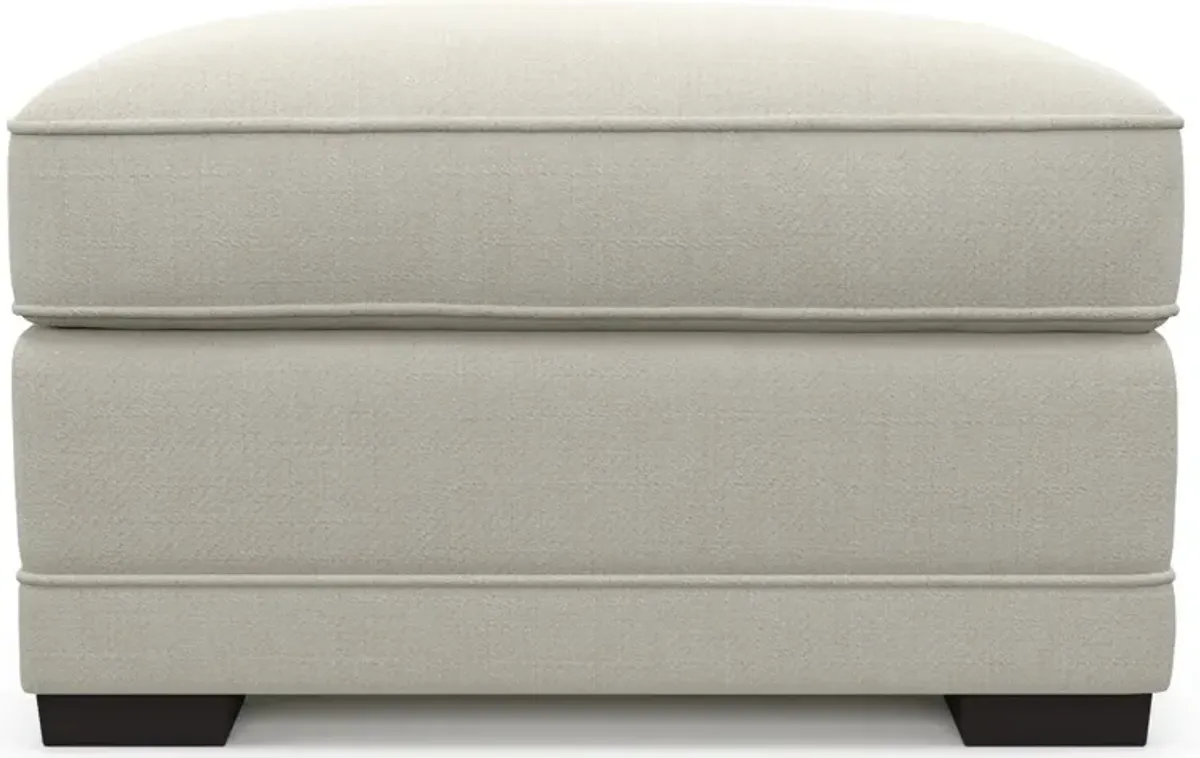 Pembroke Foam Comfort Ottoman - Anders Ivory