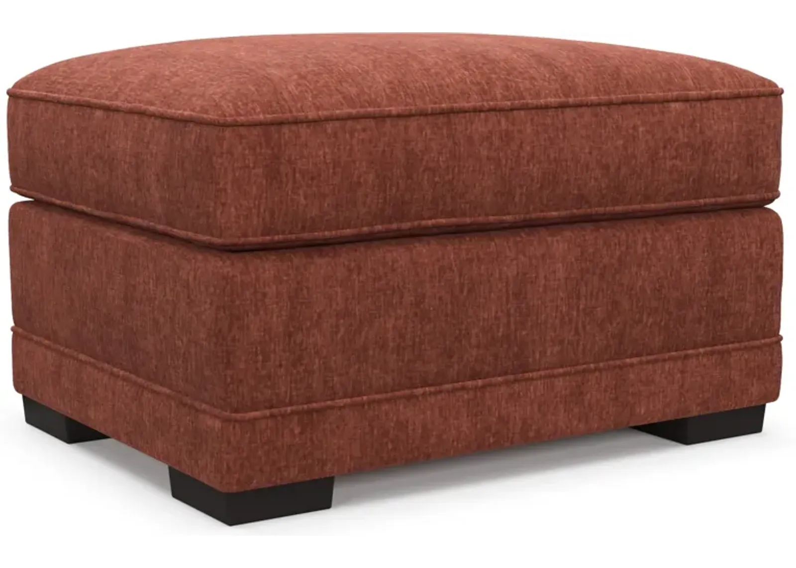 Pembroke Foam Comfort Ottoman - Contessa Paprika