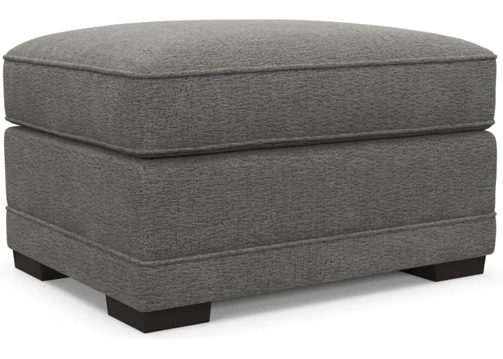 Pembroke Foam Comfort Ottoman - Living Large Charcoal