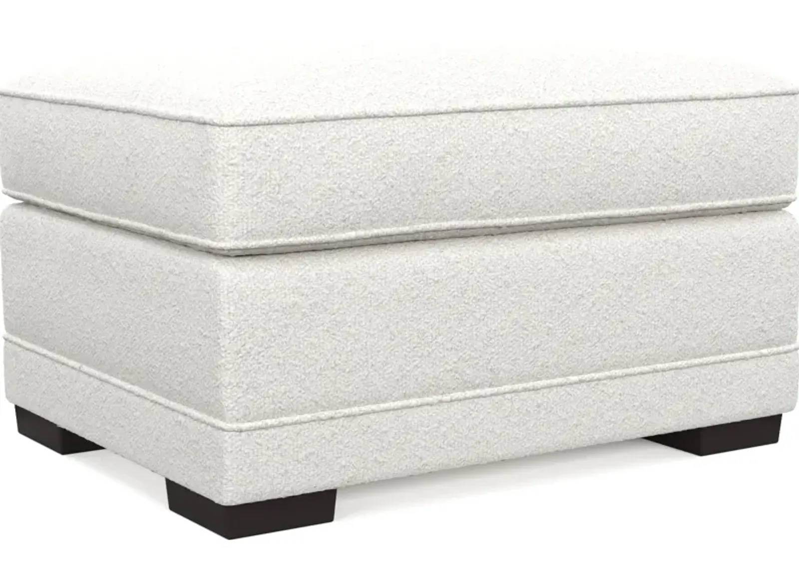 Pembroke Foam Comfort Ottoman - Bloke Snow