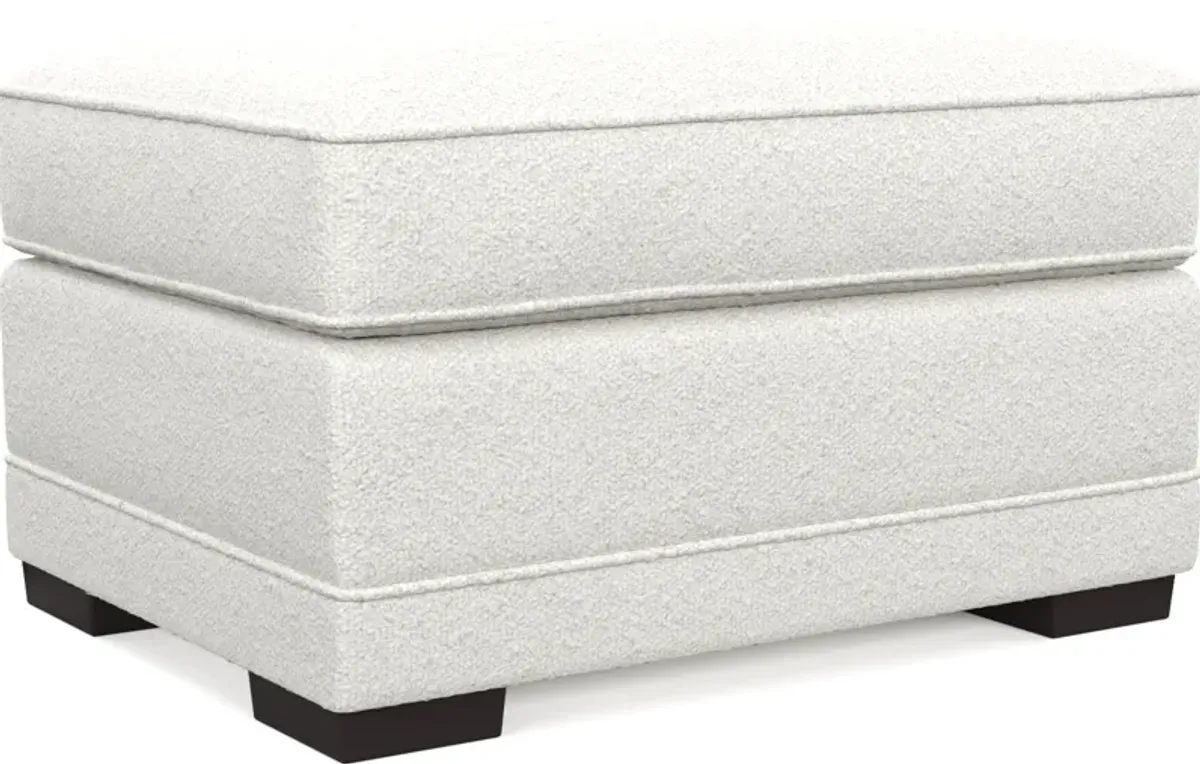 Pembroke Foam Comfort Ottoman - Bloke Snow