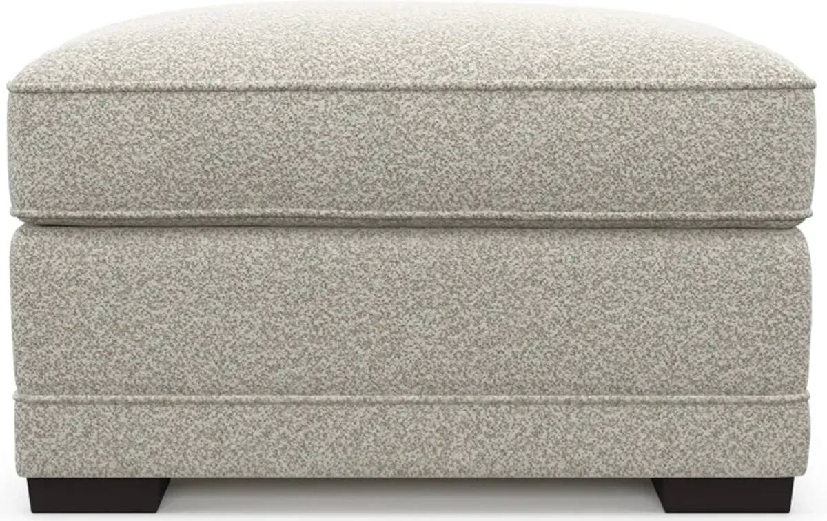 Pembroke Foam Comfort Ottoman - Muse Stone