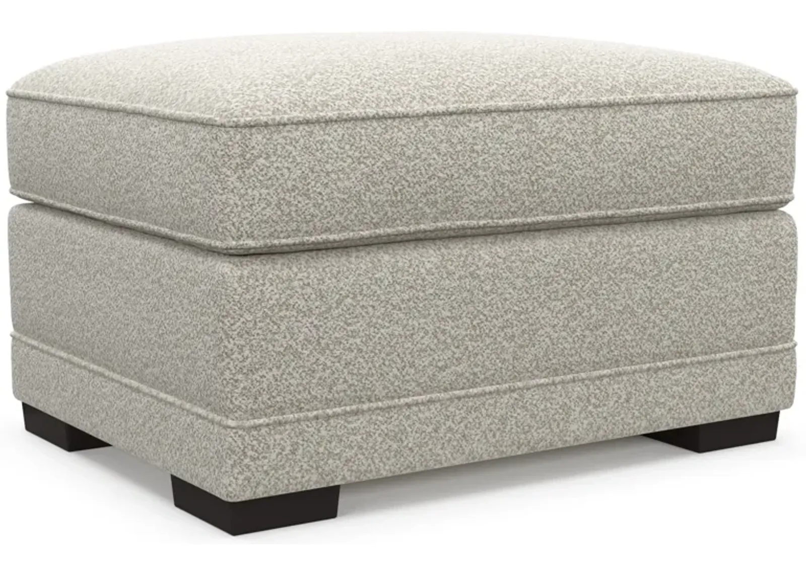 Pembroke Foam Comfort Ottoman - Muse Stone