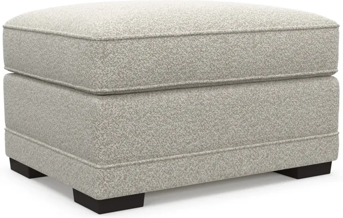 Pembroke Foam Comfort Ottoman - Muse Stone