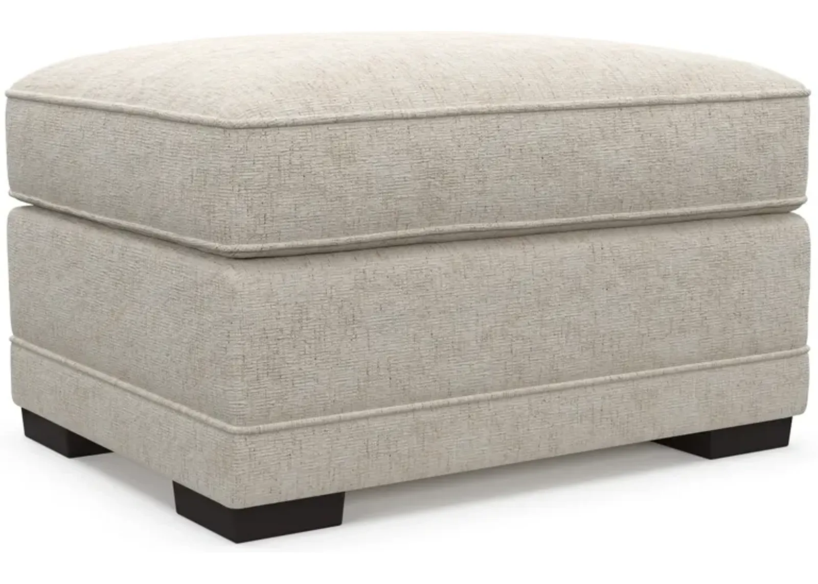 Pembroke Foam Comfort Ottoman - M Ivory