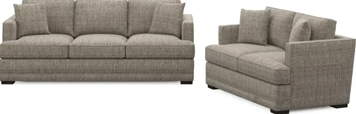 Pembroke Foam Comfort Sofa and Loveseat Set - Mason Flint