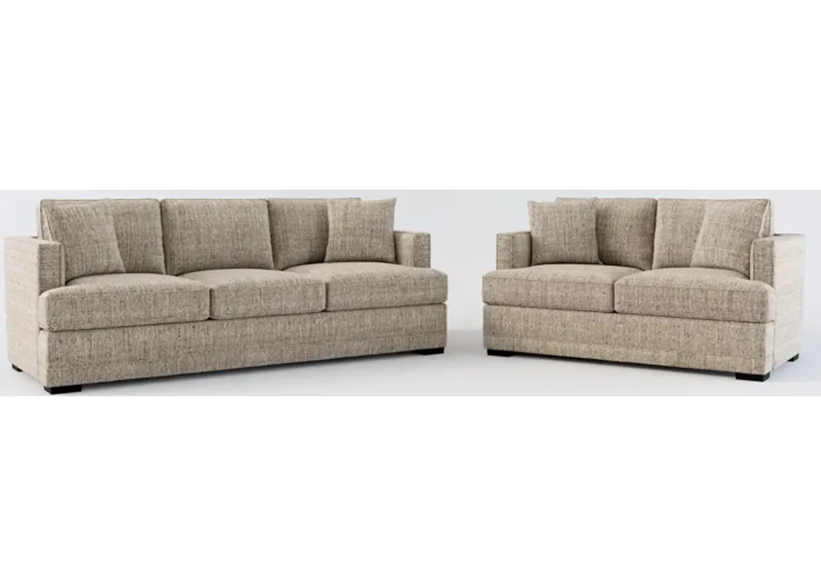 Pembroke Foam Comfort Sofa and Loveseat Set - Mason Flint