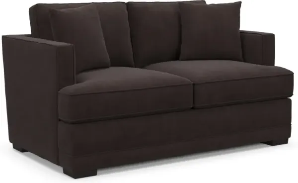 Pembroke Hybrid Comfort Loveseat - Merrimac Dark Brown