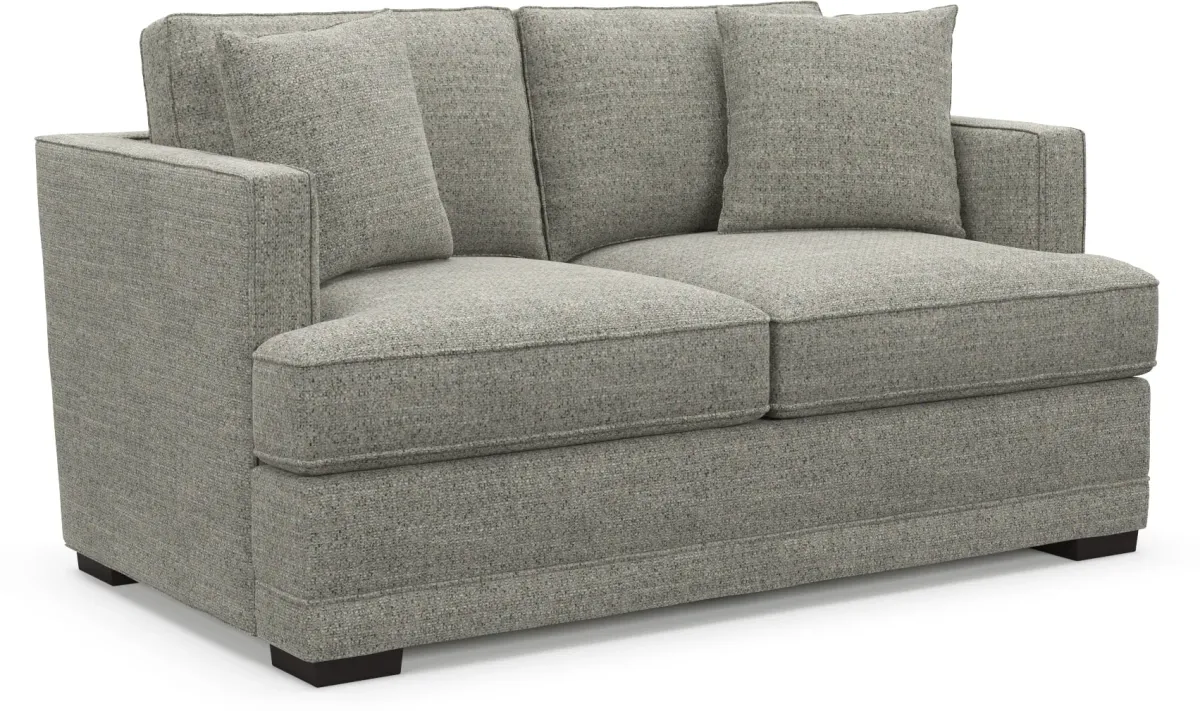 Pembroke Hybrid Comfort Loveseat - Pandora Pepper