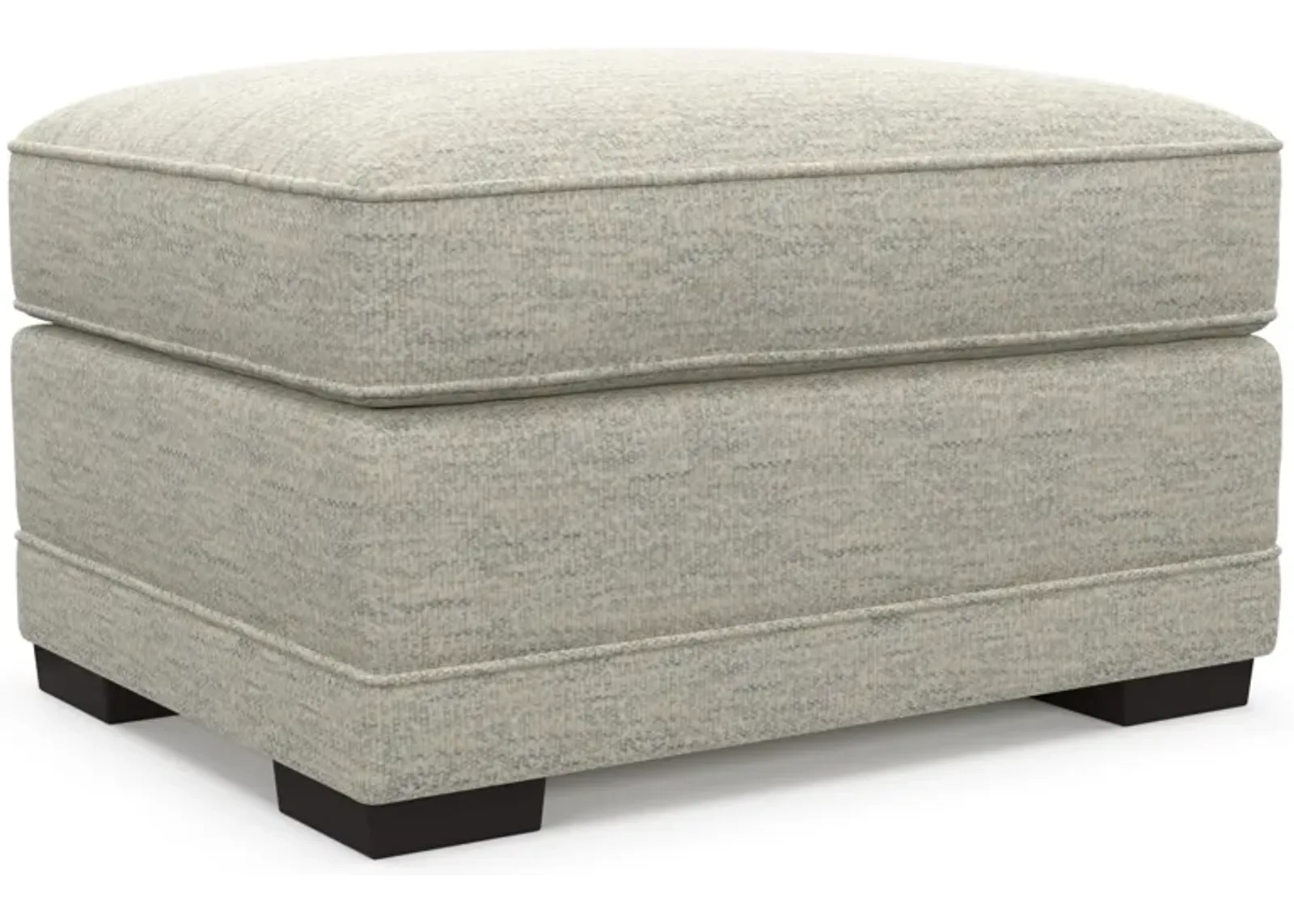 Pembroke Hybrid Comfort Ottoman - Merino Chalk