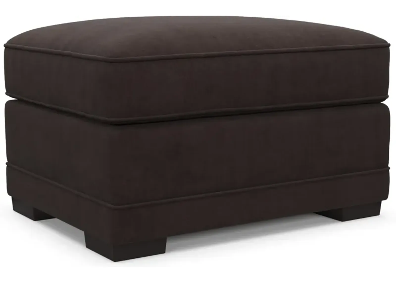 Pembroke Hybrid Comfort Ottoman - Merrimac Dark Brown