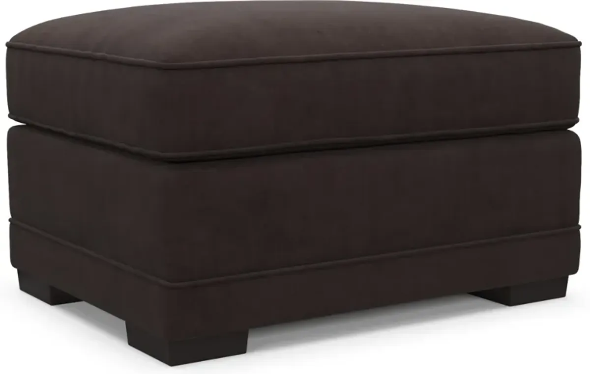 Pembroke Hybrid Comfort Ottoman - Merrimac Dark Brown