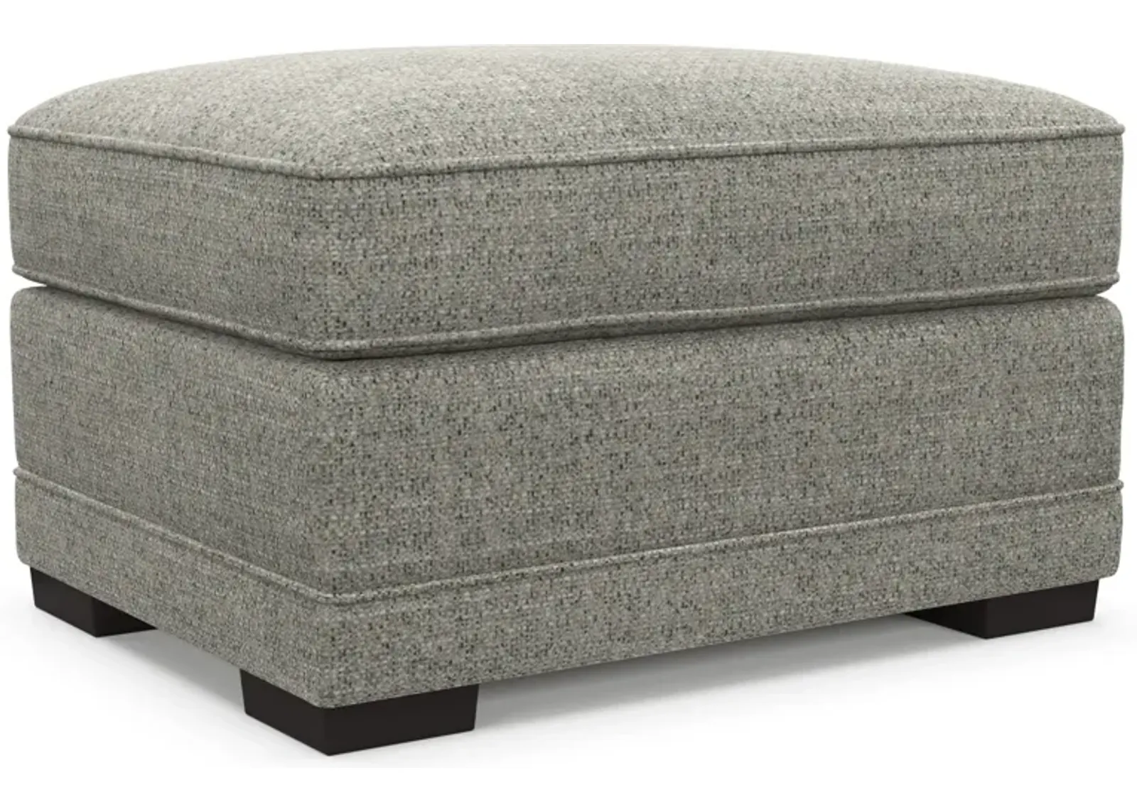 Pembroke Hybrid Comfort Ottoman - Pandora Pepper