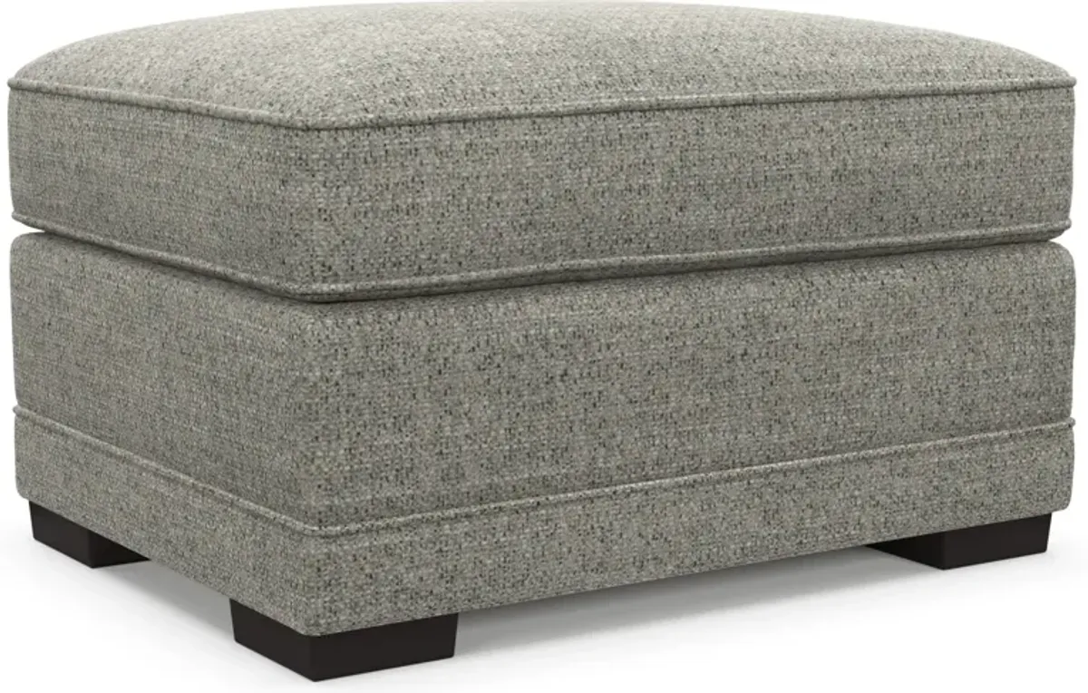 Pembroke Hybrid Comfort Ottoman - Pandora Pepper